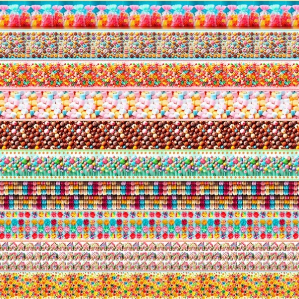 COLEÇÃO CANDY HOUSE - TRIC. EST. DIGITAL - BARRADO DE DOCES - 90497-01