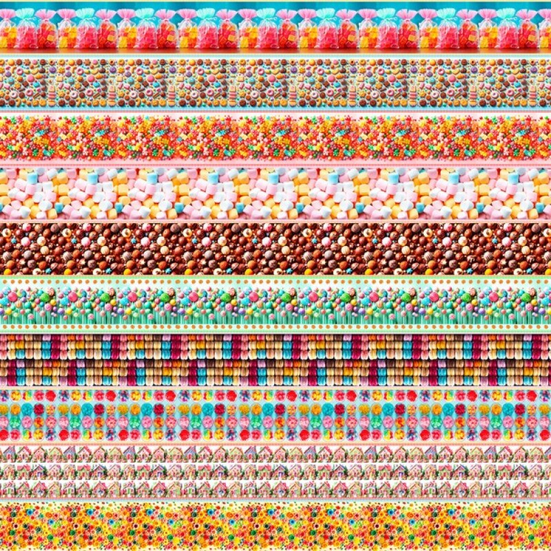 COLEÇÃO CANDY HOUSE - TRIC. EST. DIGITAL - BARRADO DE DOCES - 90497-01