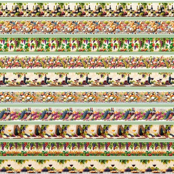 COLEÇÃO WINE & CO - TRIC EST DIGITAL - LARG 1,50m - BARRADO QUEIJO E VINHO - 93772/001