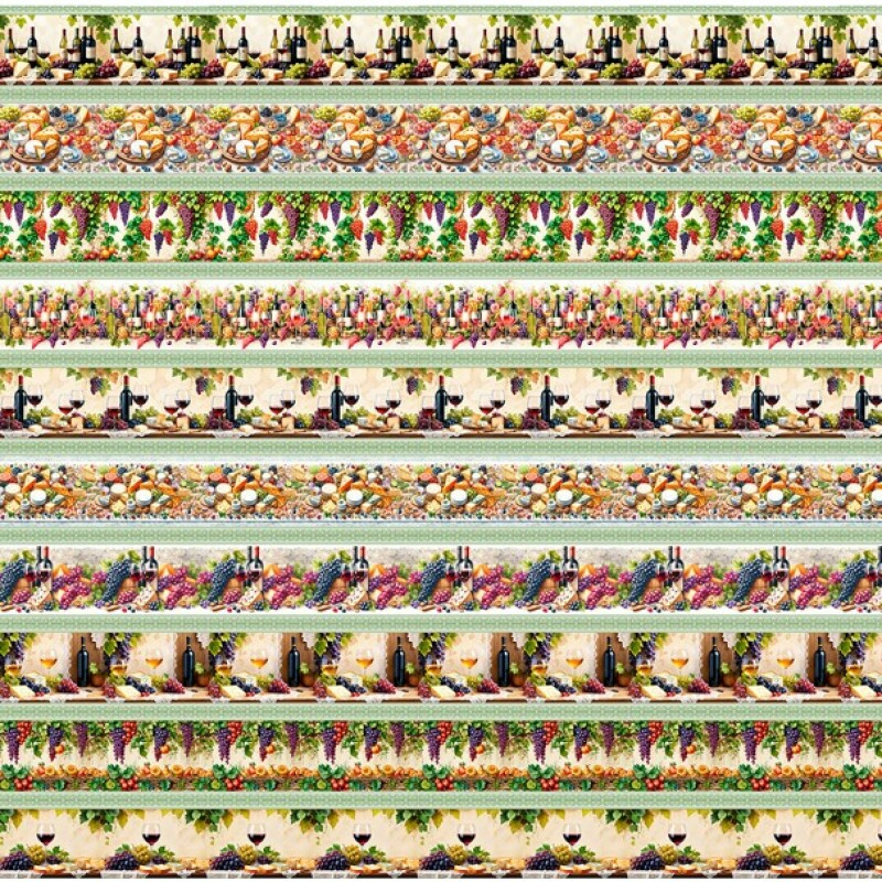 COLEÇÃO WINE & CO - TRIC EST DIGITAL - LARG 1,50m - BARRADO QUEIJO E VINHO - 93772/001