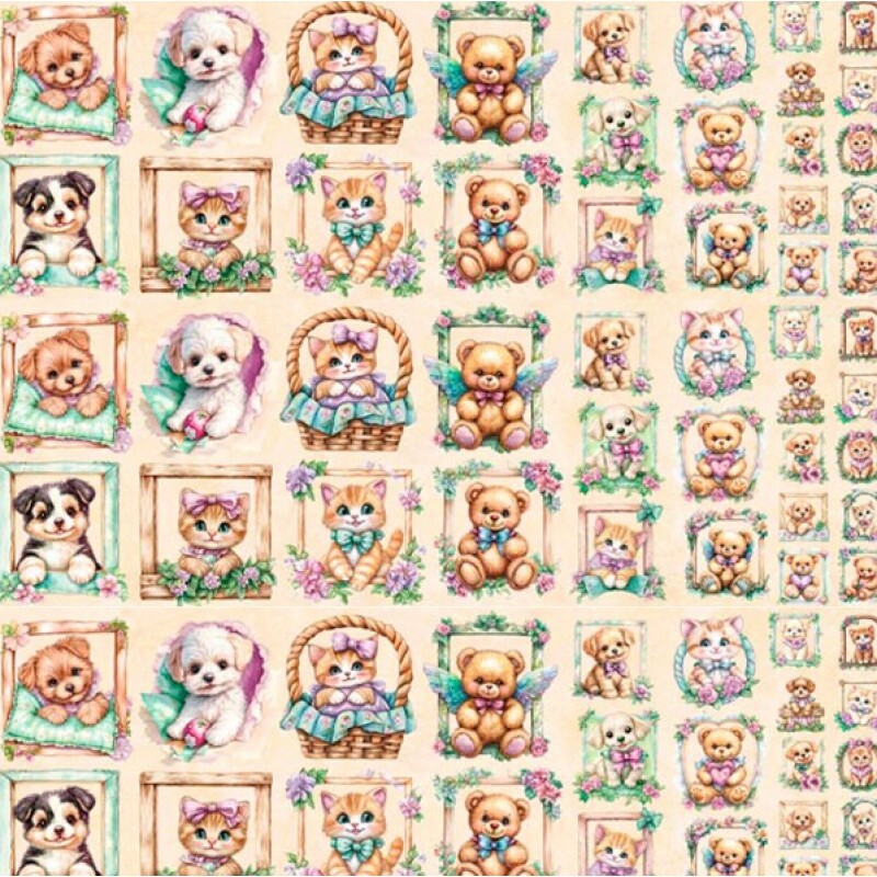 COLEÇÃO PAINEIS - TRIC EST DIGITAL - LARG 1,50 -PAINEL BICHINHOS