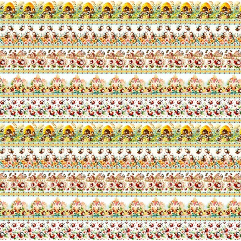 FV26 - TRICOL. COLEÇÃO LADY BEES - BARRADO - 100% ALGODÃO - A0512-001