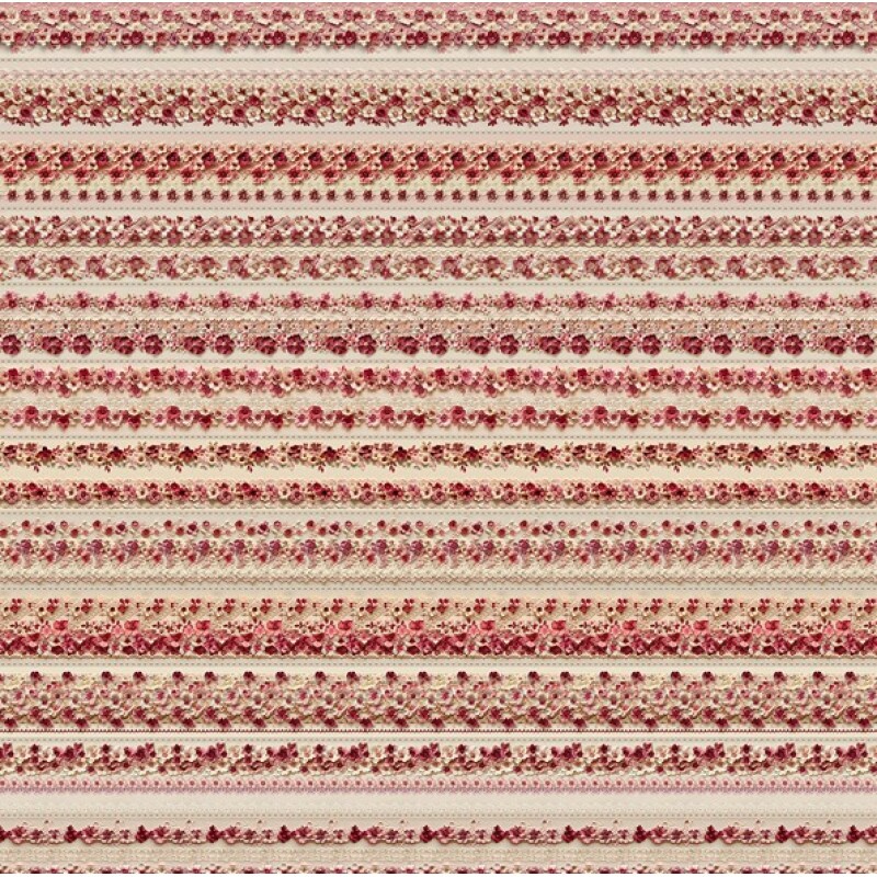 COLEÇÃO BARRADO CMC 4  - TRIC. EST. DIGITAL - BARRADO FLORES VINHO - 91954-001