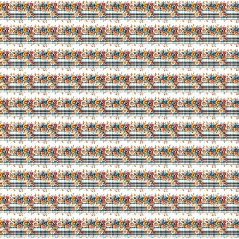 TRICOL. CLUBE MAIS CRIATIVO - COLEÇÃO FLORISTA - BARRADO - 100% ALGODÃO  96845/001