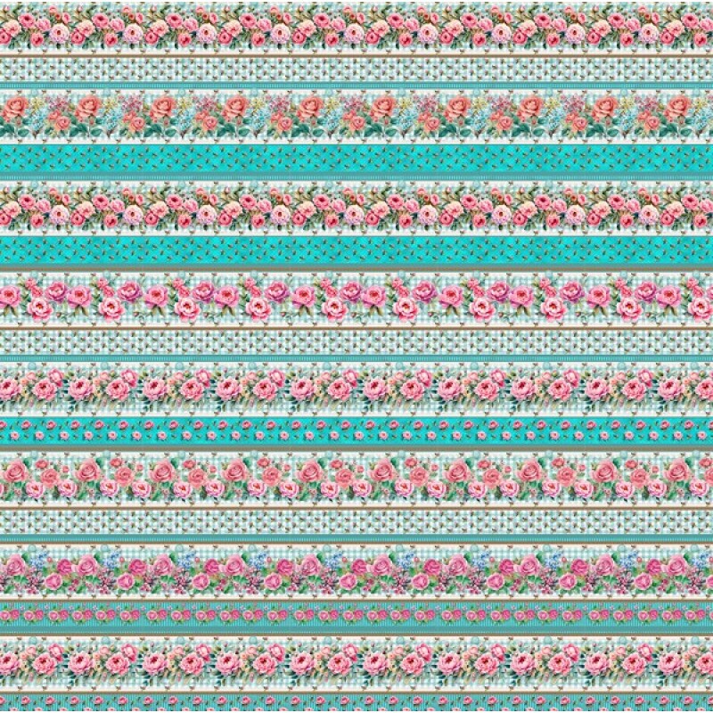 COLEÇÃO  FLOWER LOVE POR CRIS POLETTO - BARRADO TIFFANY - ( 84573 - VAR,01 ) - C