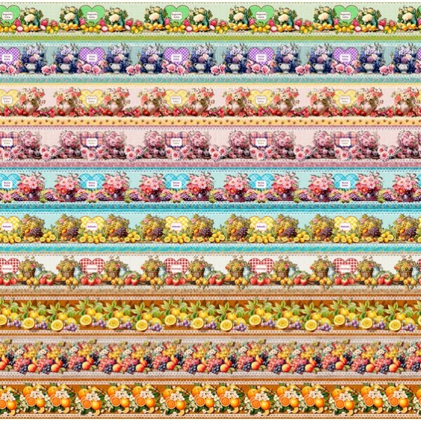 COLEÇÃO HOME DECOR POR JUARI SOUZA -TRIC.DIGITAL - BARRADO SEMANINHA - 88647