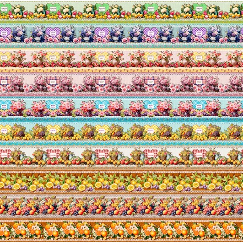 COLEÇÃO HOME DECOR POR JUARI SOUZA -TRIC.DIGITAL - BARRADO SEMANINHA - 88647