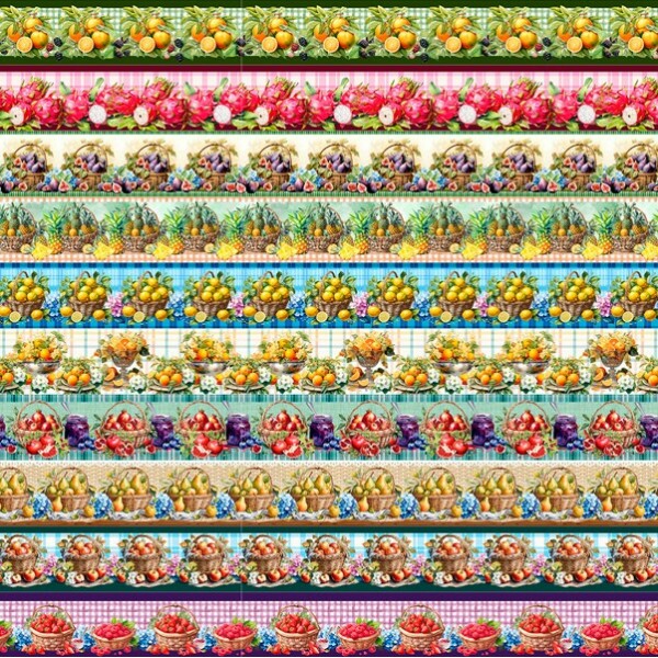 AG25 - TRICOLINE COL. JUARI SOUZA - BARRADO - 100% ALGODÃO - 00838/001