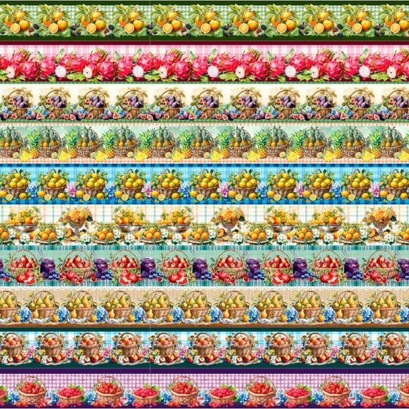 AG25 - TRICOLINE COL. JUARI SOUZA - BARRADO - 100% ALGODÃO - 00838/001