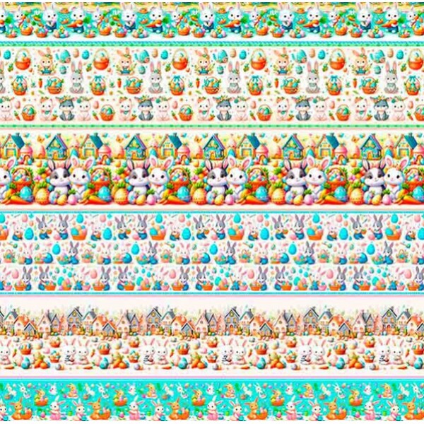 COLEÇÃO CUTE BUNNIES PASCOA 2025  - TRIC. EST. DIGITAL - BARRADO - ST4 - 91442-001