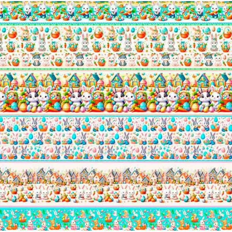 COLEÇÃO CUTE BUNNIES PASCOA 2025  - TRIC. EST. DIGITAL - BARRADO - ST4 - 91442-001
