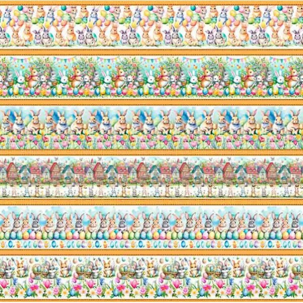 DZ25 - TRICOL. COLEÇÃO PASCOA 2026 - BARRADO AQUARELADO - 100% ALGODÃO 04162-001