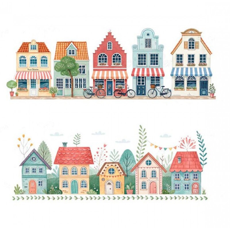 TRANSFER TEXTIL PASSE E CRIE - CASINHAS 1