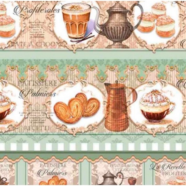 COLEÇÃO PATISSERIE POR STORIA STAMPA - TRIC. EST - DIGITAL - CONFEITARIA- ( 80086 VAR,01 )-(E9492 )- P