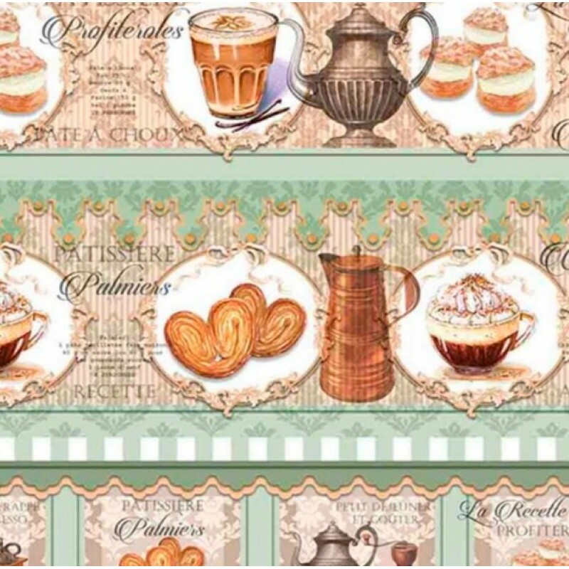 COLEÇÃO PATISSERIE POR STORIA STAMPA - TRIC. EST - DIGITAL - CONFEITARIA- ( 80086 VAR,01 )-(E9492 )- P