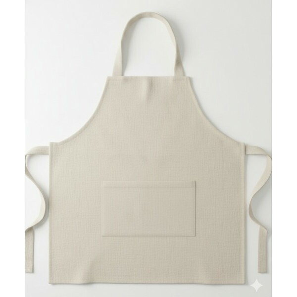 AVENTAL LINHO - 75% ALGODÃO, 17% VISCOSE, 8% LINHO