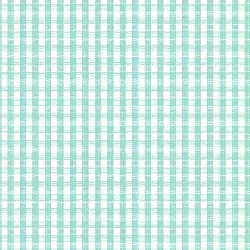 TRICOLINE FIO TINTO XADREZ VICHY 8XM - VERDE ACQUA