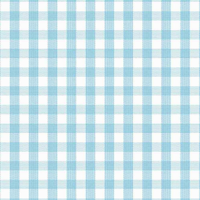 TRICOLINE FIO TINTO XADREZ VICHY 9XM - AZUL PISCINA