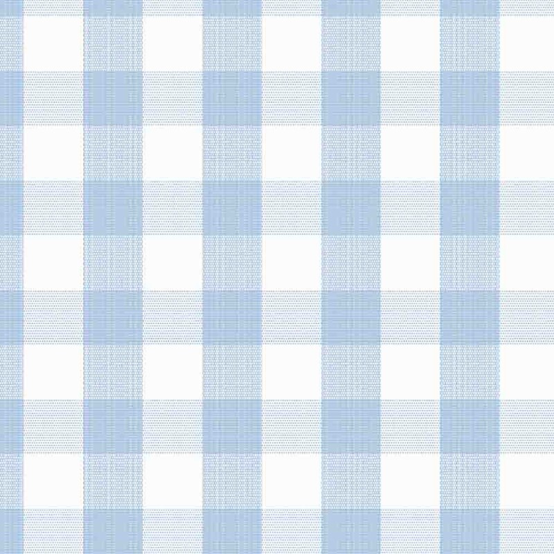 TRICOLINE FIO TINTO XADREZ MEDIO - AZUL BEBE