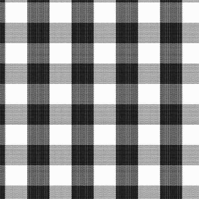 TRICOLINE FIO TINTO XADREZ MEDIO - PRETO