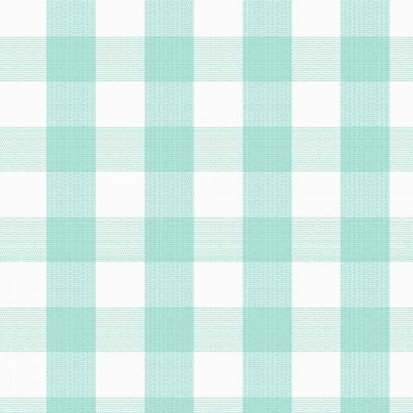 TRICOLINE FIO TINTO XADREZ MEDIO - VERDE ACQUA