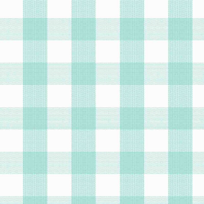 TRICOLINE FIO TINTO XADREZ MEDIO - VERDE ACQUA