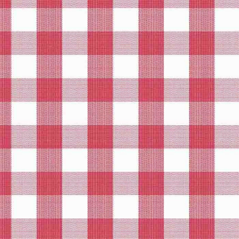 TRICOLINE FIO TINTO XADREZ MEDIO - VERMELHO