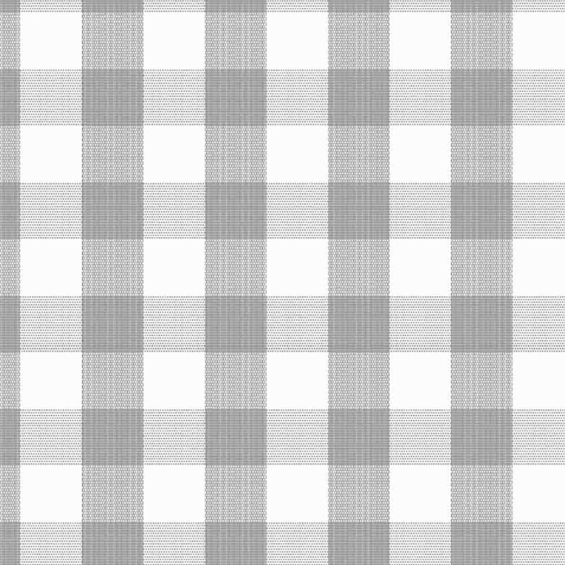 TRICOLINE FIO TINTO XADREZ MEDIO - CINZA