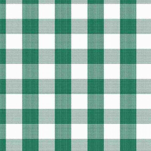 TRICOLINE FIO TINTO XADREZ MEDIO - VERDE BANDEIRA