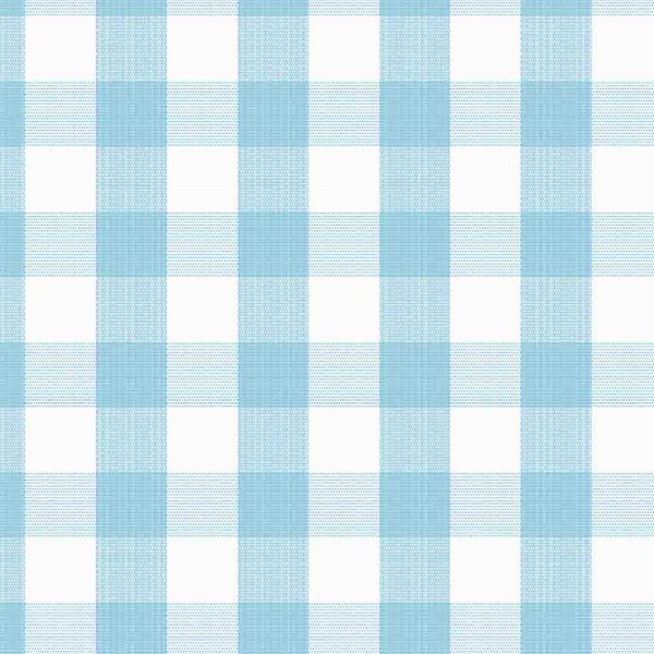 TRICOLINE FIO TINTO XADREZ MEDIO - AZUL PISCINA