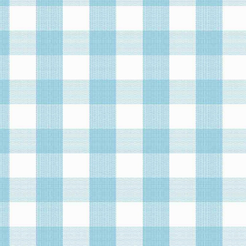 TRICOLINE FIO TINTO XADREZ MEDIO - AZUL PISCINA