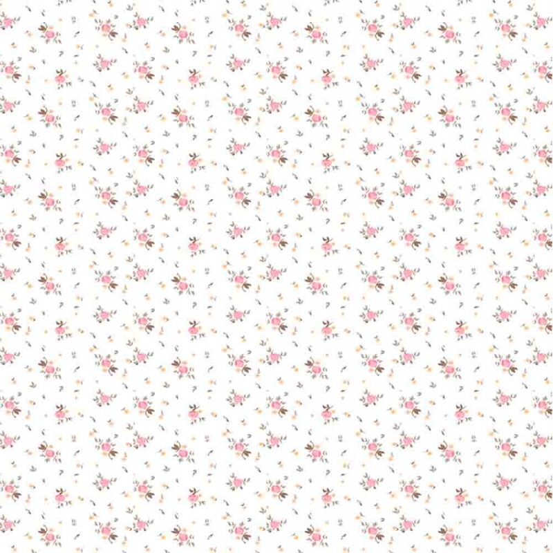 COLEÇÃO ELEGANCE - FLORAL ROSE COM FOLHAS- ( FD 300 ) - R