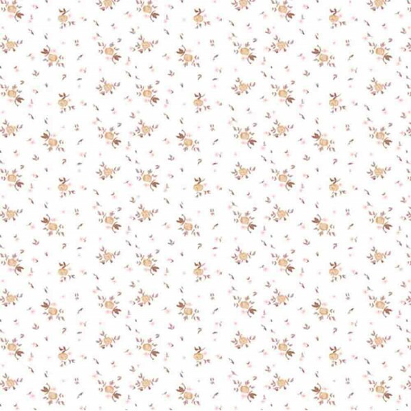 COLEÇÃO ELEGANCE - FLORAL BEGE COM FOLHAS - RI