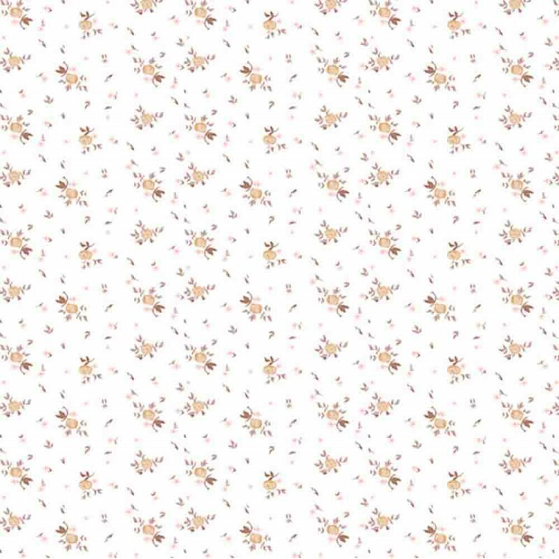 COLEÇÃO ELEGANCE - FLORAL BEGE COM FOLHAS - RI