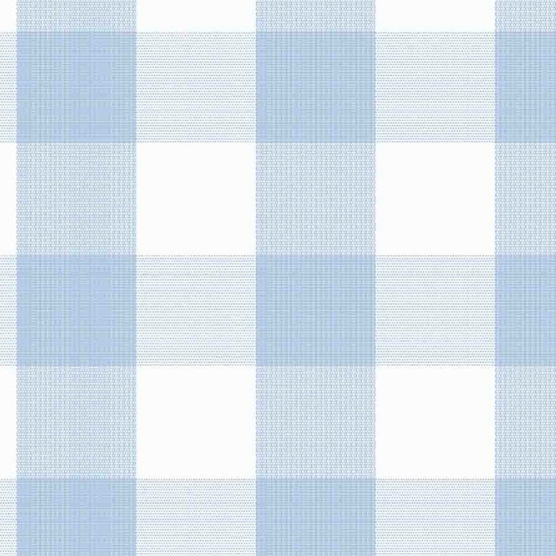 TRICOLINE FIO TINTO XADREZ GRANDE - AZUL BEBE