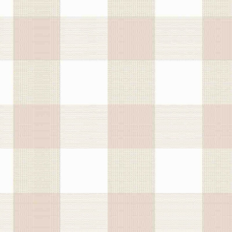 TRICOLINE FIO TINTO XADREZ GRANDE - BEGE CLARO