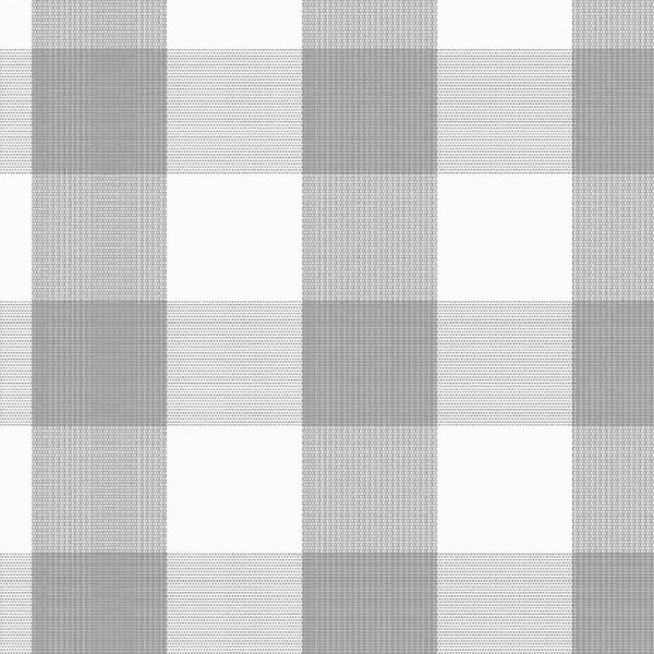 TRICOLINE FIO TINTO XADREZ GRANDE - CINZA