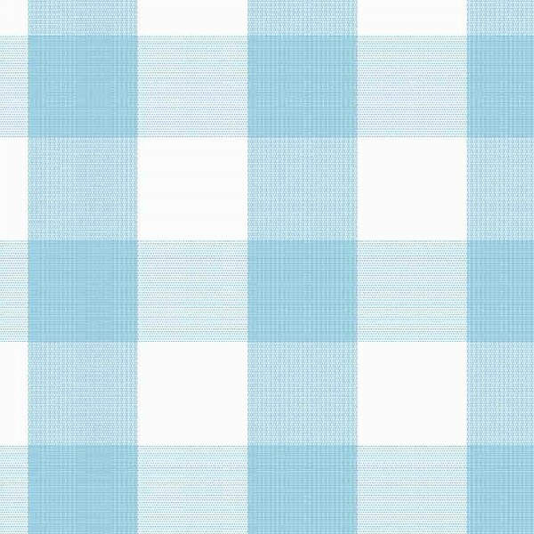 TRICOLINE FIO TINTO XADREZ GRANDE - AZUL PISCINA