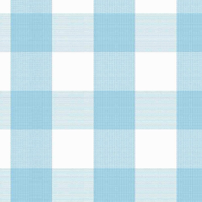 TRICOLINE FIO TINTO XADREZ GRANDE - AZUL PISCINA