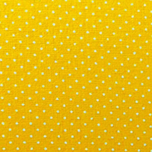 TRIC. BASICS NEW PREMIUM - COLEÇÃO ESSENTIALS - MICRO POAS BRANCO - FUNDO AMARELO - ( E047) - T