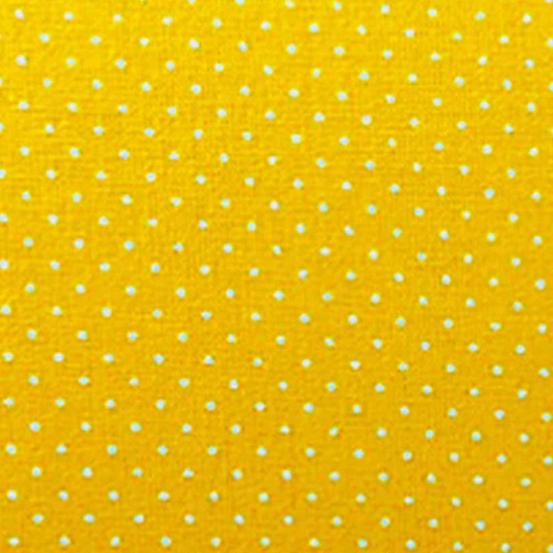 TRIC. BASICS NEW PREMIUM - COLEÇÃO ESSENTIALS - MICRO POAS BRANCO - FUNDO AMARELO - ( E047) - T