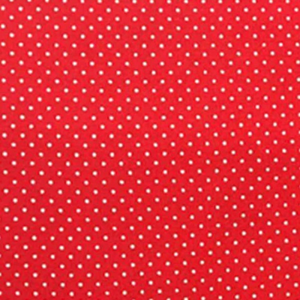 TRIC. BASICS NEW PREMIUM - COLEÇÃO ESSENTIALS - MICRO POAS BRANCO - FUNDO VERMELHO - ( E047) - T