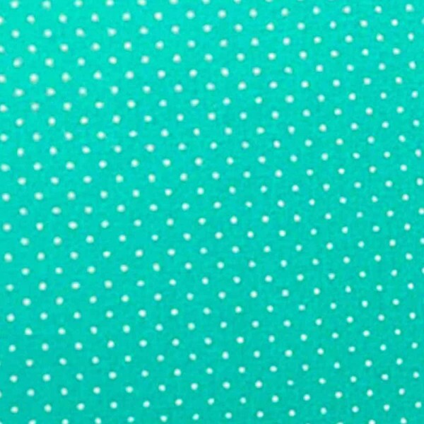 TRIC. BASICS NEW PREMIUM - COLEÇÃO ESSENTIALS - MICRO POAS BRANCO - FUNDO TIFFANY - ( E047) - T