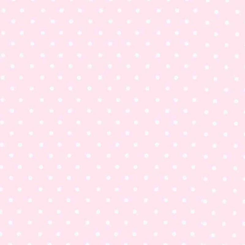 TRIC. BASICS NEW PREMIUM - COLEÇÃO ESSENTIALS - MICRO POAS BRANCO - FD ROSA BEBE - ( E047) - T