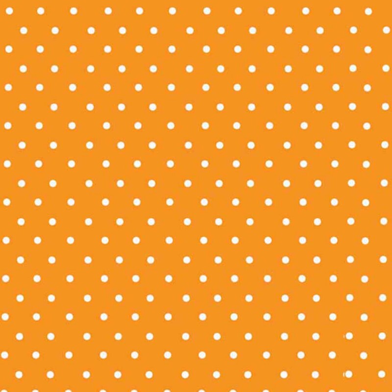 TRIC. BASICS NEW PREMIUM - COLEÇÃO ESSENTIALS - MICRO POAS BRANCO - FD LARANJA- ( E047) - T