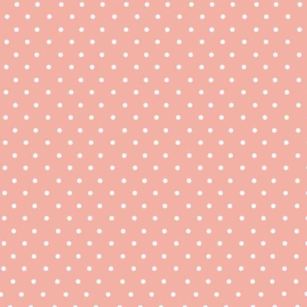 TRIC. BASICS NEW PREMIUM - COLEÇÃO ESSENTIALS - MICRO POAS BRANCO - FUNDO ROSE- ( E047) - T