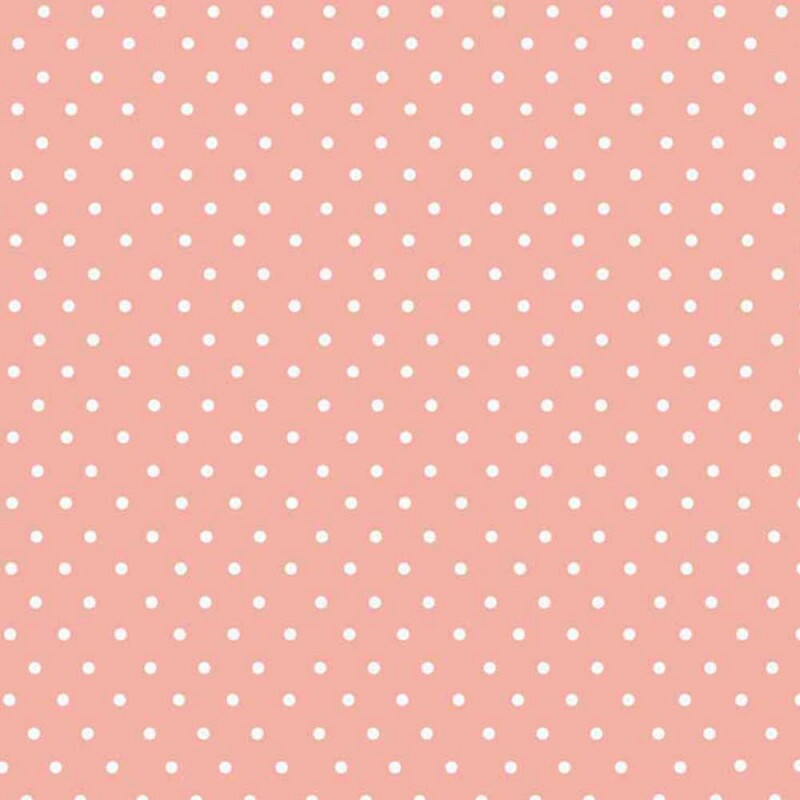 TRIC. BASICS NEW PREMIUM - COLEÇÃO ESSENTIALS - MICRO POAS BRANCO - FUNDO ROSE- ( E047) - T