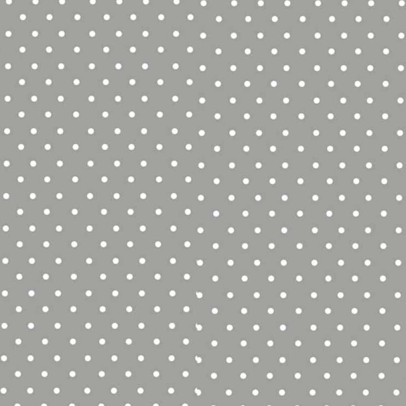 TRIC. BASICS NEW PREMIUM - COLEÇÃO ESSENTIALS - MICRO POAS BRANCO - FUNDO CINZA - ( E047) - T