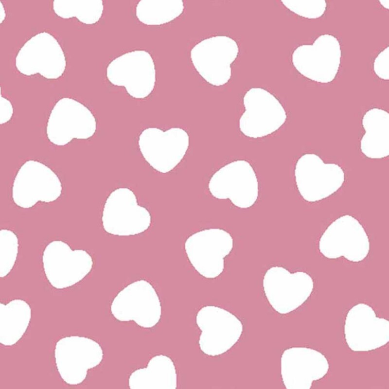 TRIC. NEW PREMIUM - COLEÇÃO ESSENTIALS - CORAÇÃO BRANCO C/ FD ROSA