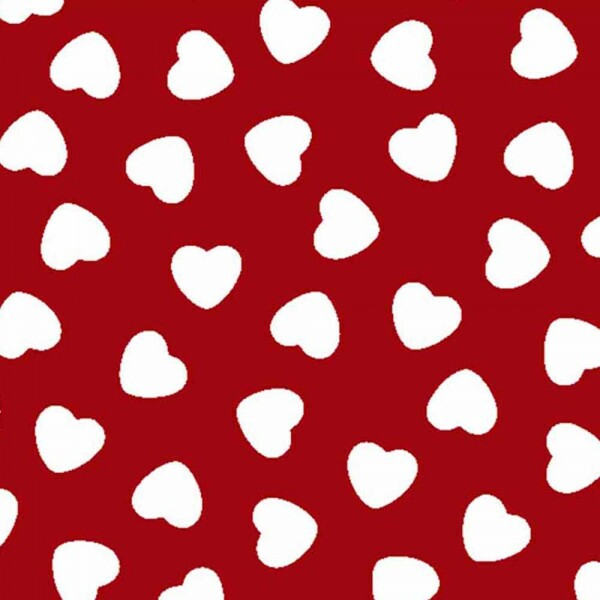 TRIC. NEW PREMIUM - COLEÇÃO ESSENTIALS - CORAÇÃO BRANCO C/ FD VERMELHO